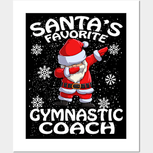 Santas Favorite Gymnastic Coach Christmas Posters and Art